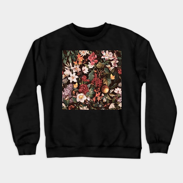 Autumn Winter Flowers VII Crewneck Sweatshirt by burcukorkmazyurek